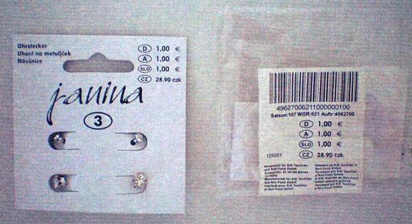 Stud earrings