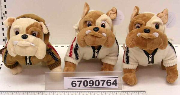 Plush toy bulldog