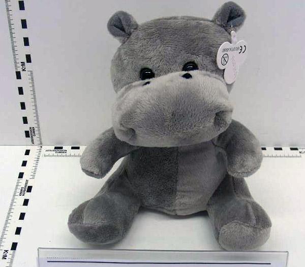 Plush toy hippopotamus