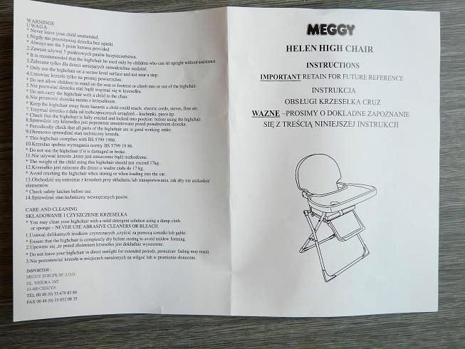 Children’s high chair – "Helen"