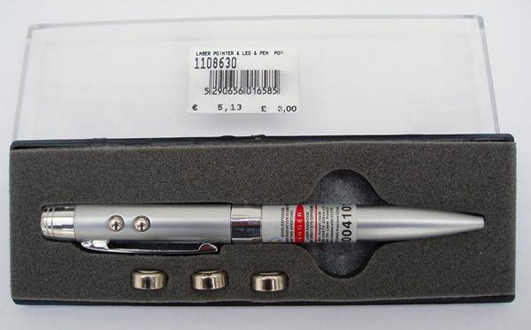 Laser pointer - 3 in 1 Laser.LED & pen