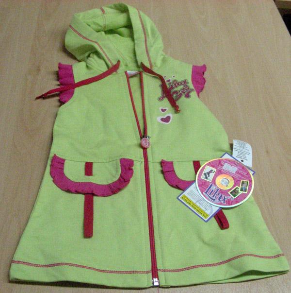 Children’s dress with hood