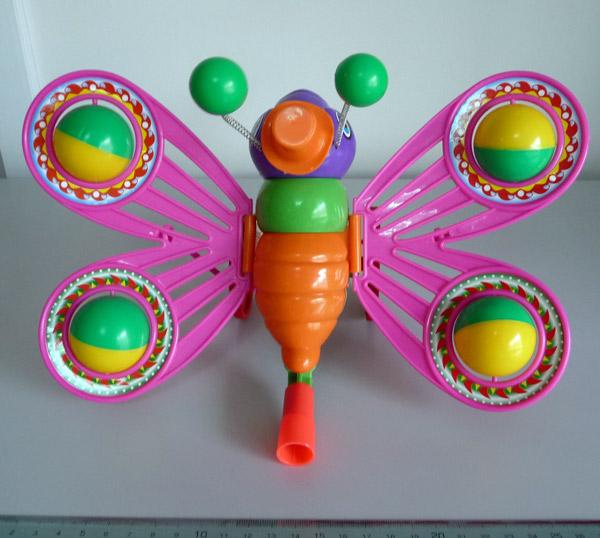 Pull-along toy butterfly