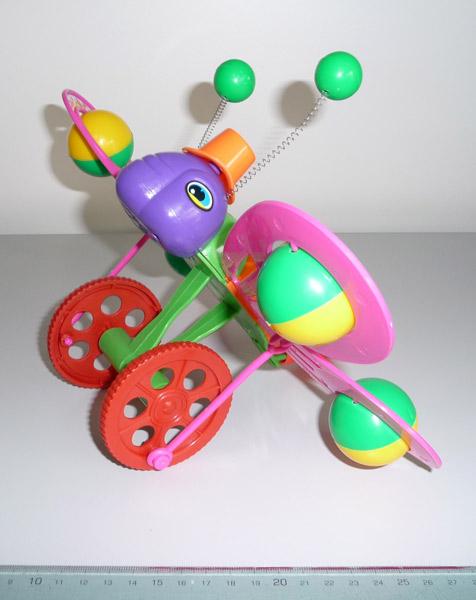 Pull-along toy butterfly