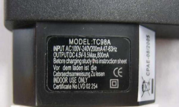 Travel charger