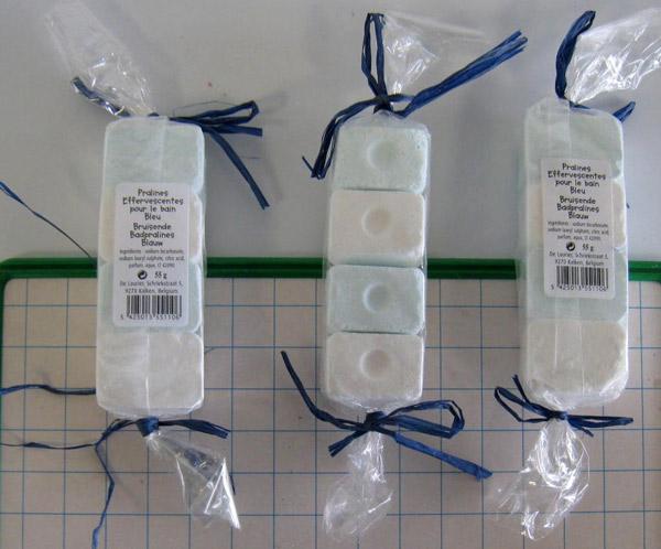 Bath salts - effervescent bath "pralines"