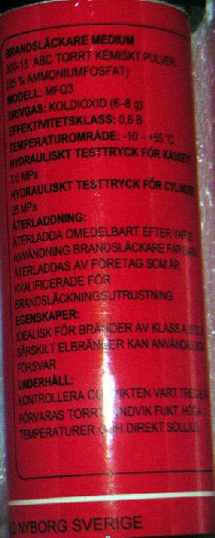 Portable fire extinguisher
