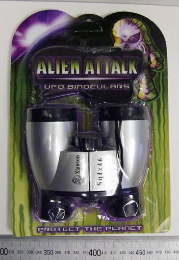 Binoculars – "Alien attack UFO binoculars"