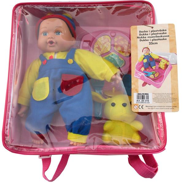 Doll "Docka i plastväska"
