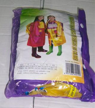 Raincoat for young children – "Pearly assorted rucksack"