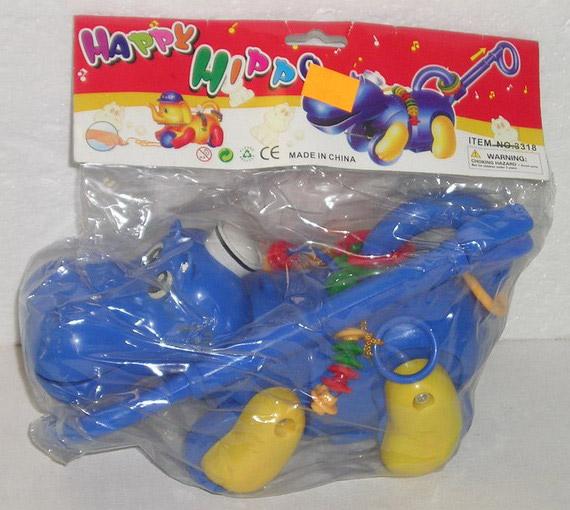 Pull-along toy - Pulling elephant/hippo