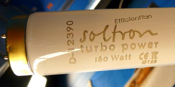Glass tube for sunbeds – Soltron efficient tan plus super power