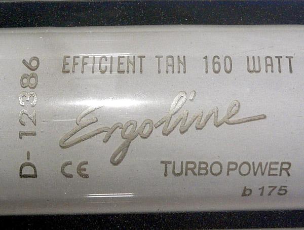 Glass tube for sunbeds – Ergoline Efficient Tan
