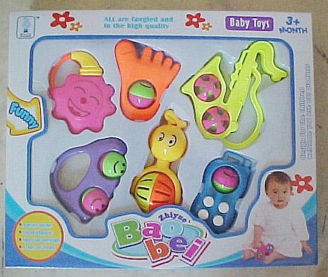 Set of plastic rattles - BAO BEI ZHIYUE