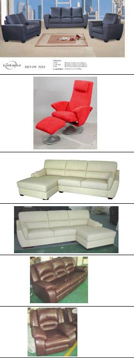 Armchair, sofa and corner settee