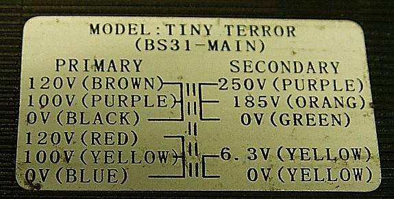 Guitar amplifier – Tiny terror