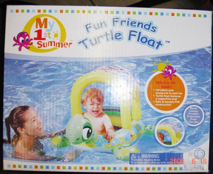 Plastic inflatable toys - Fun Friends Turtle Float