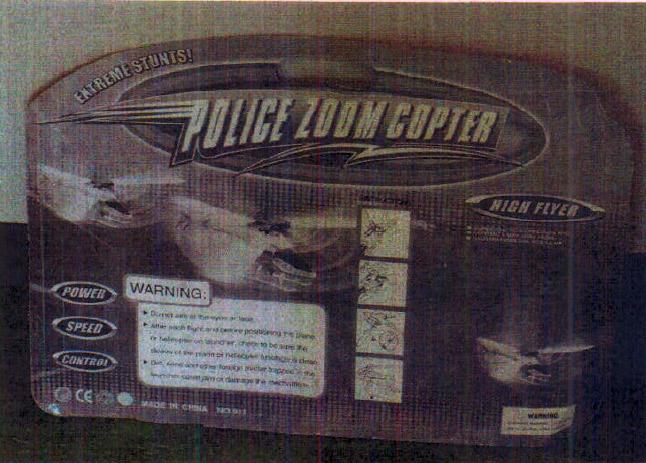 Toy helicopter - Police Zoom Copter