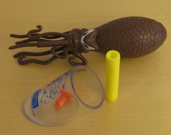 Plastic air squeeze gun - Octoshot