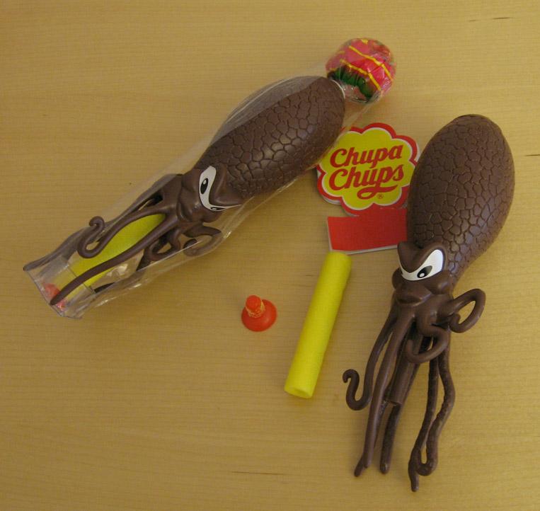 Plastic air squeeze gun - Octoshot