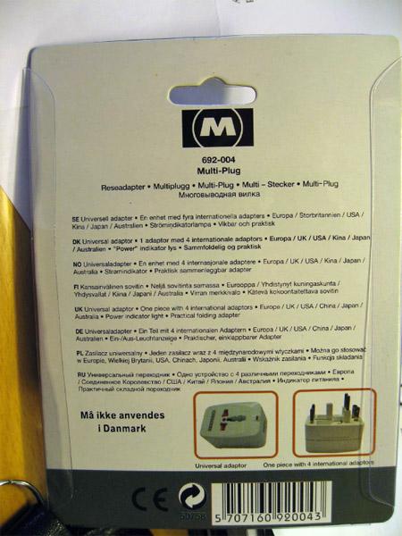 Travel adaptor Multi plug