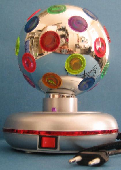 Disco light with rotating sphere - Brightly light