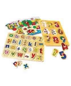 Beanstalk 3 Wooden Jigsaw Set