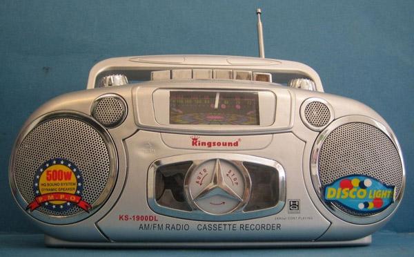 Portable radio-cassette recorder MEGA SOUND