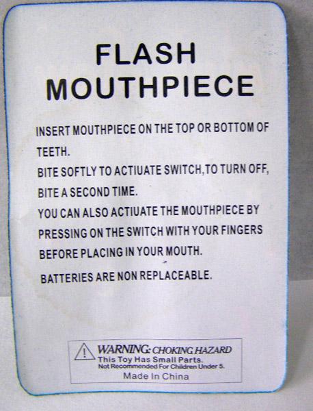 Mouth light – Flash mouthpiece