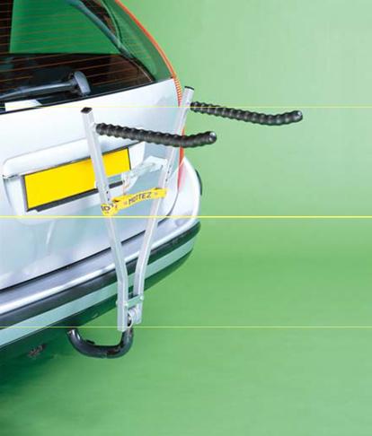 Rear-mounted bicycle rack