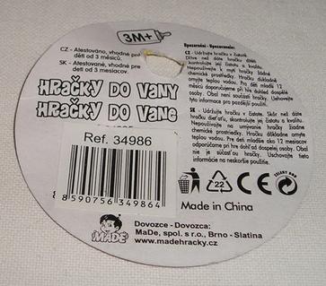 Toy for bath - Mimi Collection "Hracky pro miminka"