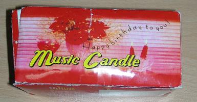 Candles in the shape of a flower