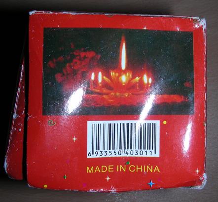 Candles in the shape of a flower