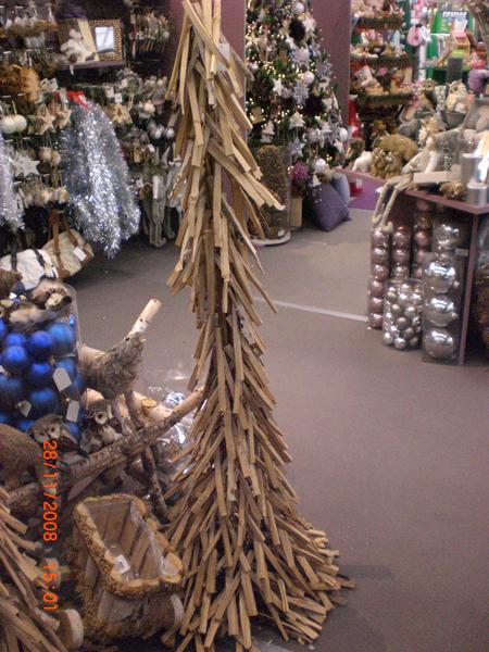 Wooden Christmas tree and Apple tree