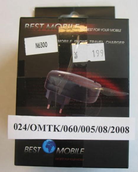 Mobile phone travel charger