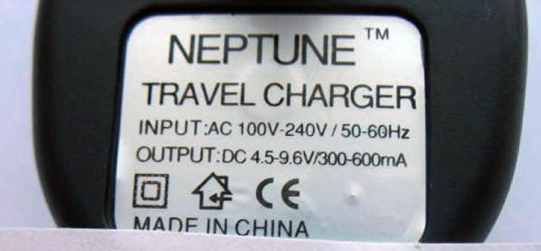 Mobile phone travel charger