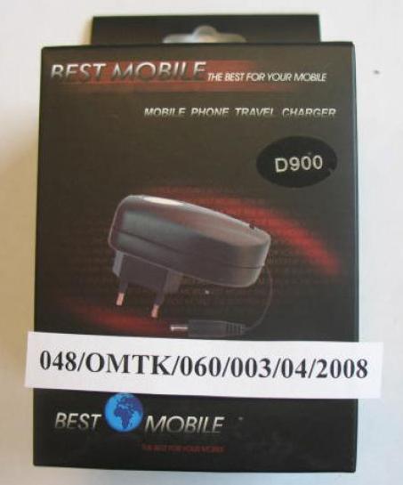 Mobile phone travel charger