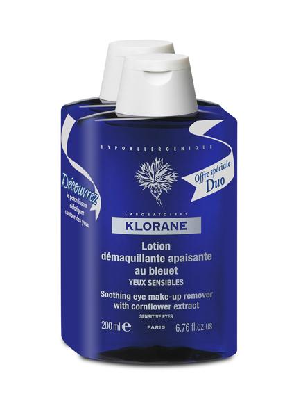 Klorane soothing eye make-up remover with cornflower
