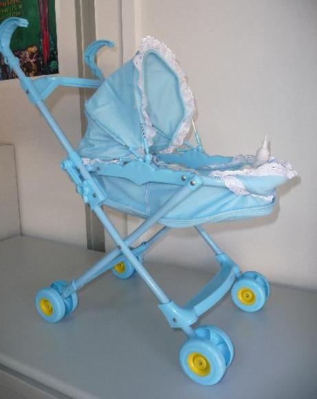 Toy pram - Toy pushchair with carry-cot and doll