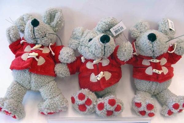 Plush mouse - Soft filled toys (CR 14379:2002 (E), Tabel 9, Category H)