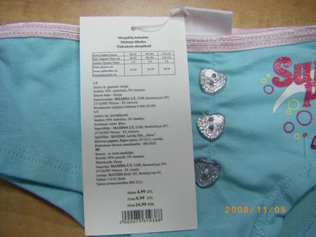 Underwear for girl