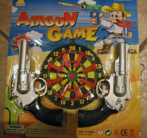 Set of toy guns with darts - Airgun Game