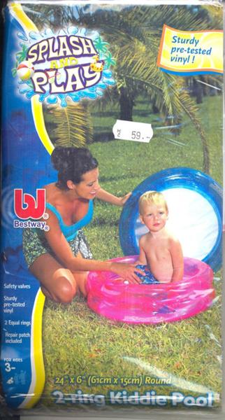 Inflatable pool for children - 2-ring kiddie pool / Splash play