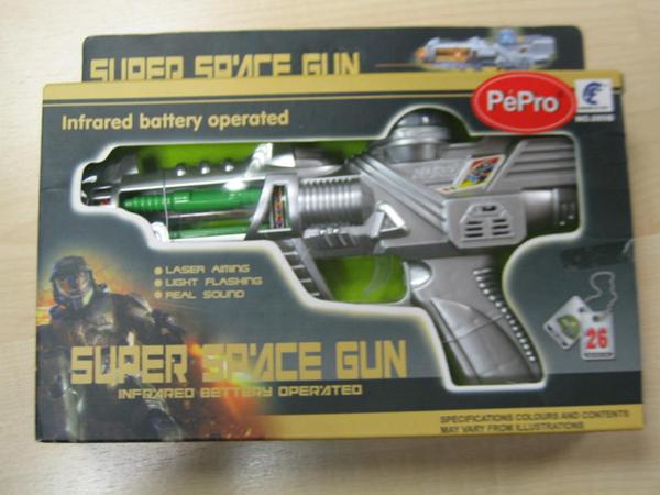Musical gun with light - Super sp'ace gun