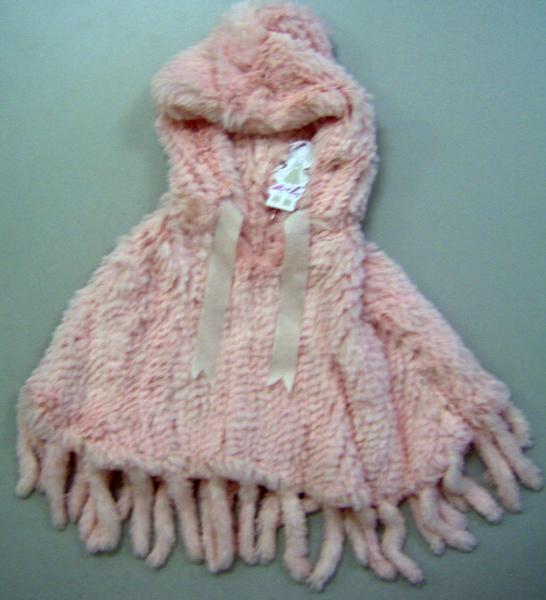 Girl’s fur poncho