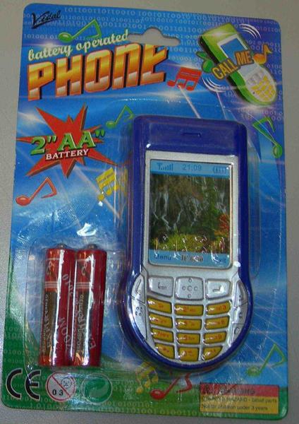 Toy mobile phone, battery operated