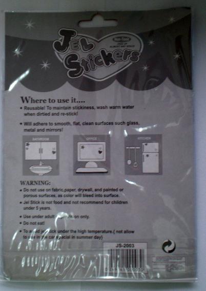 Gel decorative stickers