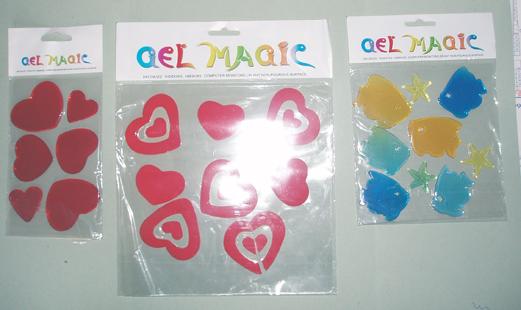Gel decorative stickers