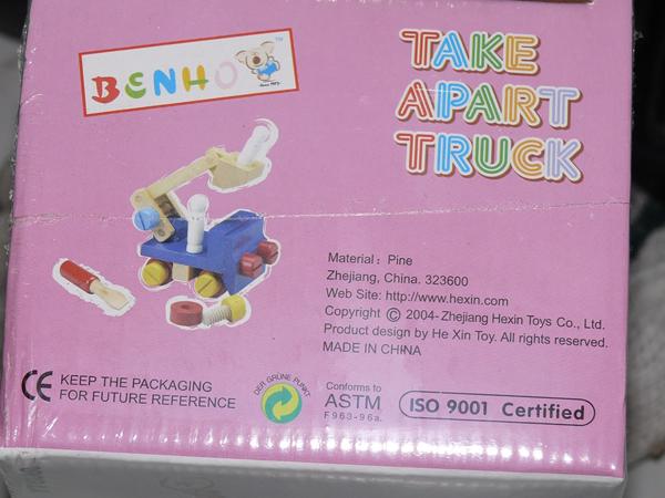 Wooden toys - "Take Apart Truck"