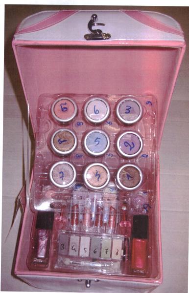 Make-up case for children, "Pink-Chewingum" – pink lipstick
